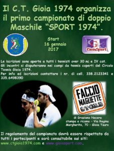 Primo Campionato di doppio Sport 1974.