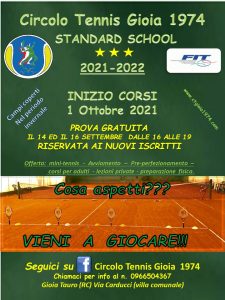 locandina scuola tennis 2021.2022